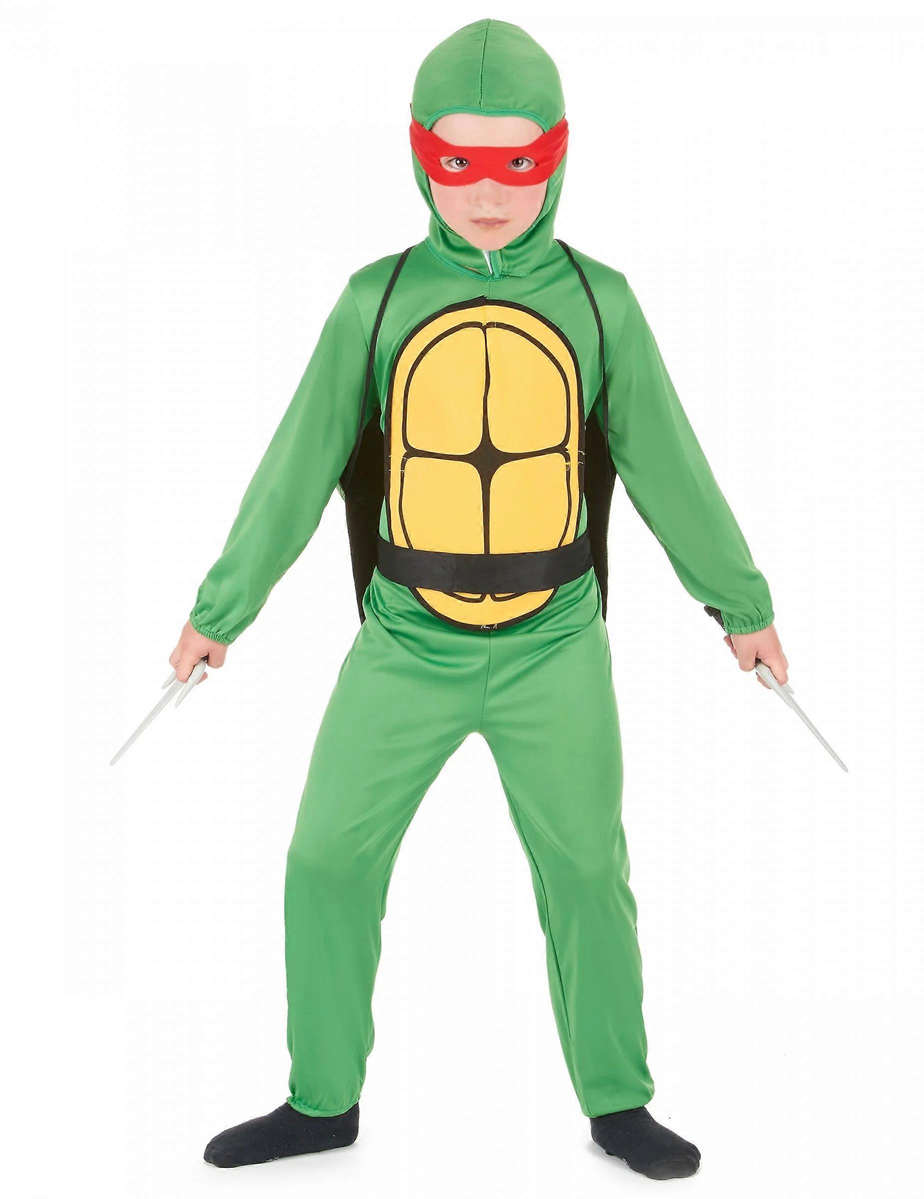 Disguise turtle fighting boy