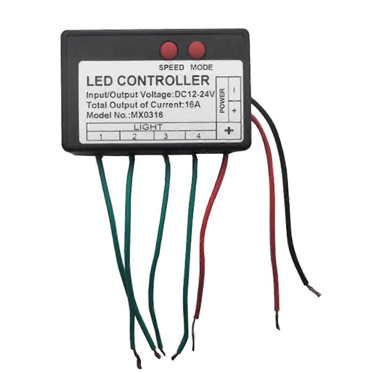DC12V-24V Led Strip Lys Controller Hoppe Vand Burst Flash Hest Tegn Lysende Ord Eksponeret Lys