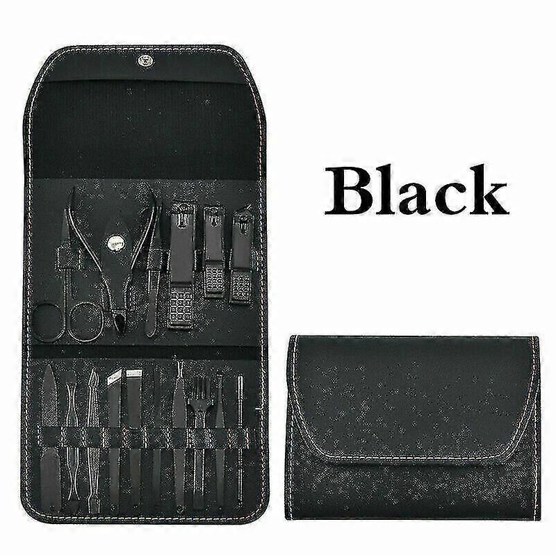 16pcs / set Nagelknipser Trimmer Maniküre Pediküre Set Reise Hygiene Kit Z
