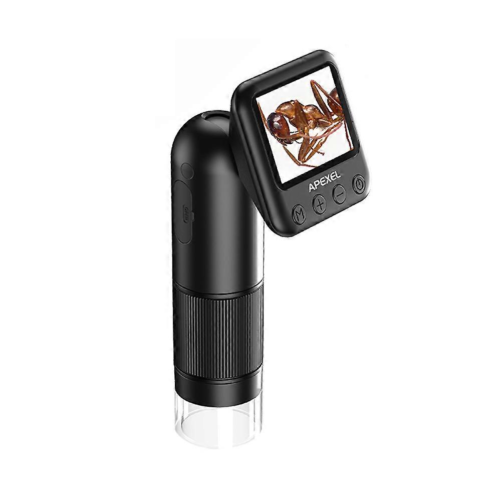 2 Megapixel Portable Handheld Digital Microscope 12-24X Magnification Indoor Outdoor Microscope Photo Video Taking Microscope 6 LED Lights Adjustable 