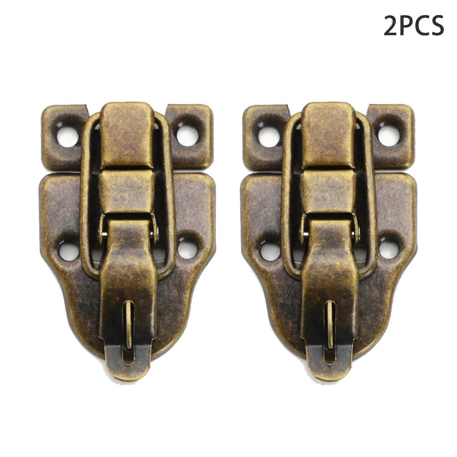 2pack Trunk Duckbilled Hasp Suitcase Toolbox Retro Style Wooden Box Toggle Latch