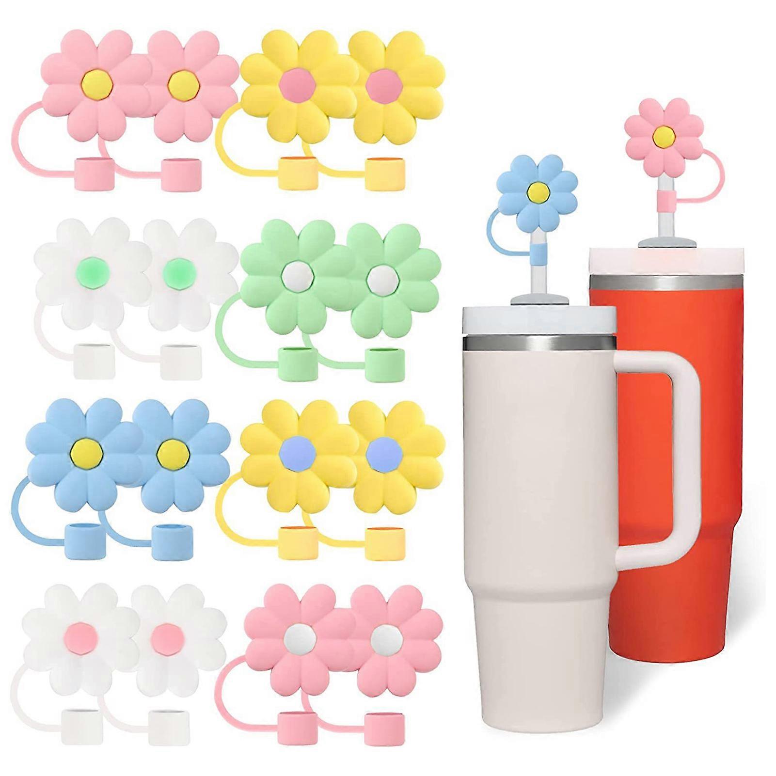 Silicone Soft Reusable Straw Cover BPA-free and Non Toxic Straw Cover for Avoiding Dust and Splashes