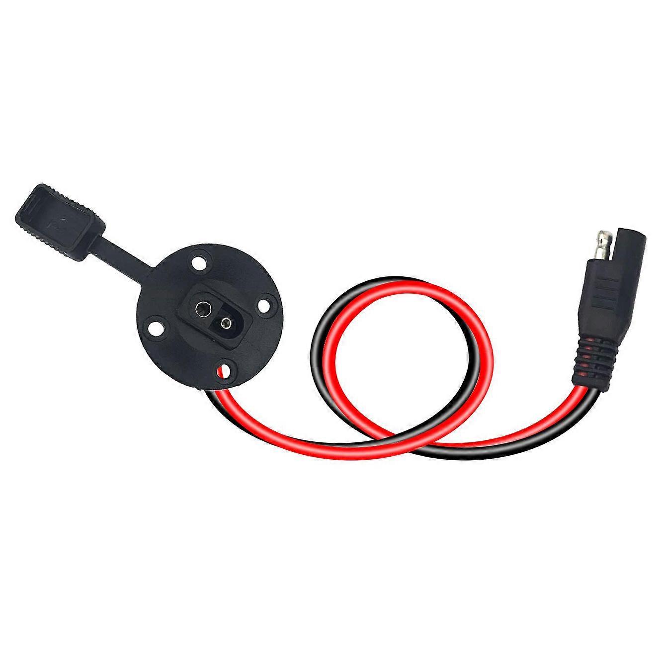 SAE Connector - SAE Power Socket Sidewall Port, Solar Weatherproof SAE Quick Connect Solar Panel Mo