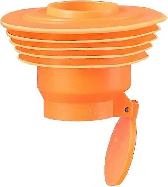 Versatile Kitchen and Bathroom Joint - Silicone, Orange, 9x8x2.8cm, Automatic Opening, Double Deodorization, Easy Installation
