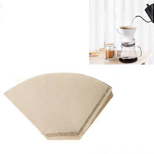 50 PCS / Set Fan-Shaped Coffee Filter Sector Filter Paper