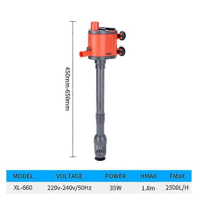 3-in-1 Multi-function Aquarium Filter Water Pump Aquarium Fish Tank Circulating Water Spray Submersible Purifier Filter Turtle T