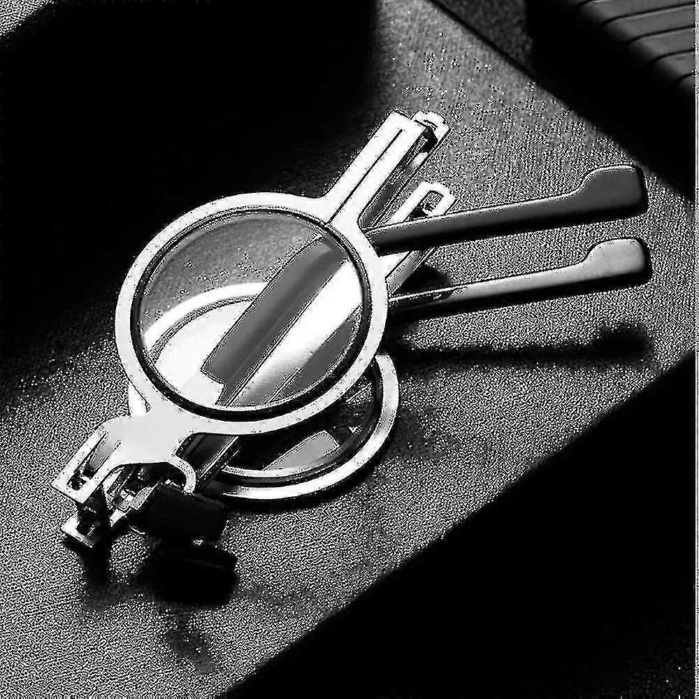 Portable Folding Reading Glasses Men Metal Round Square Anti Blue Light ...