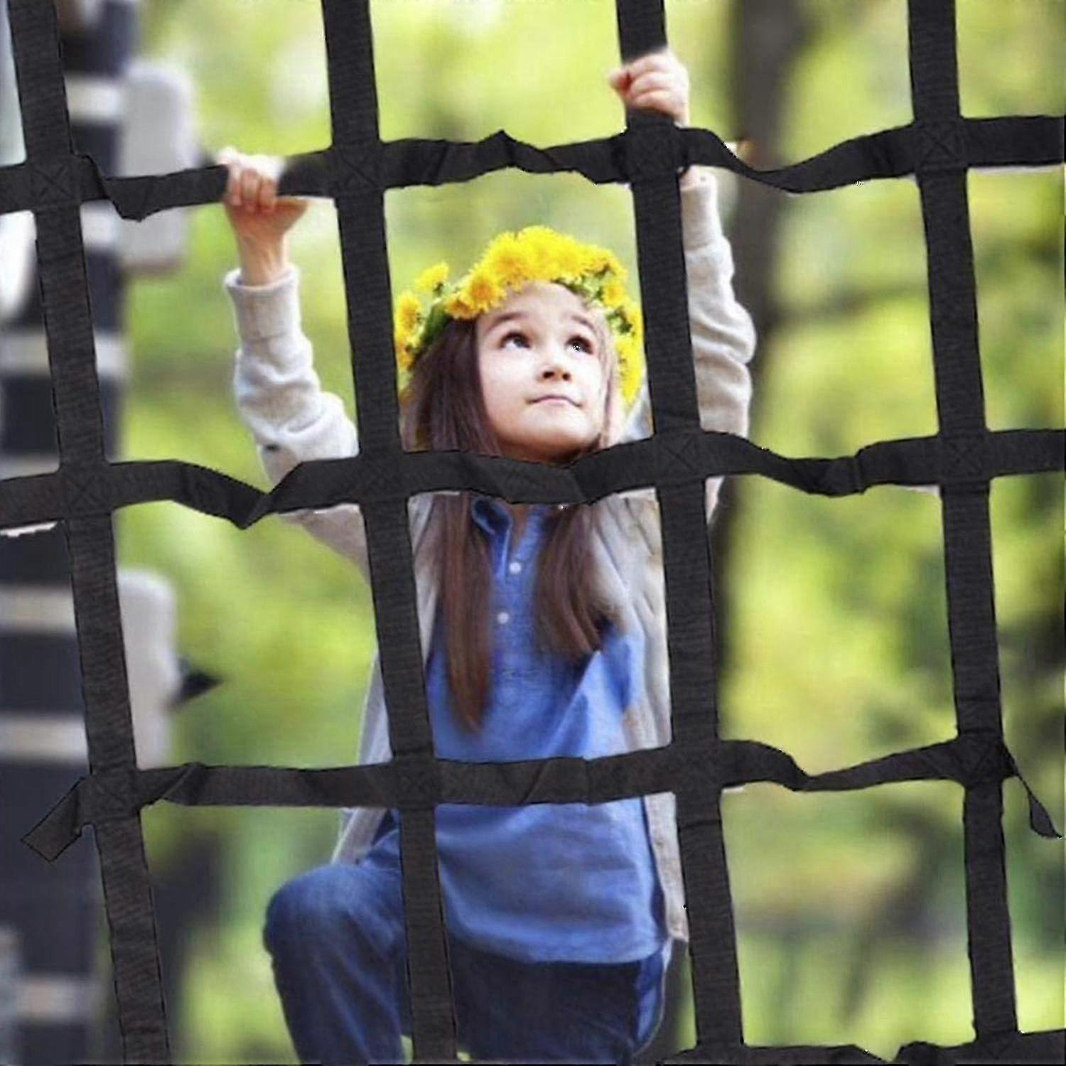 Rede de escalada interior/exterior (90 polegadas X 48 polegadas)-parque infantil Freight Net-swing Escalada Net-childr