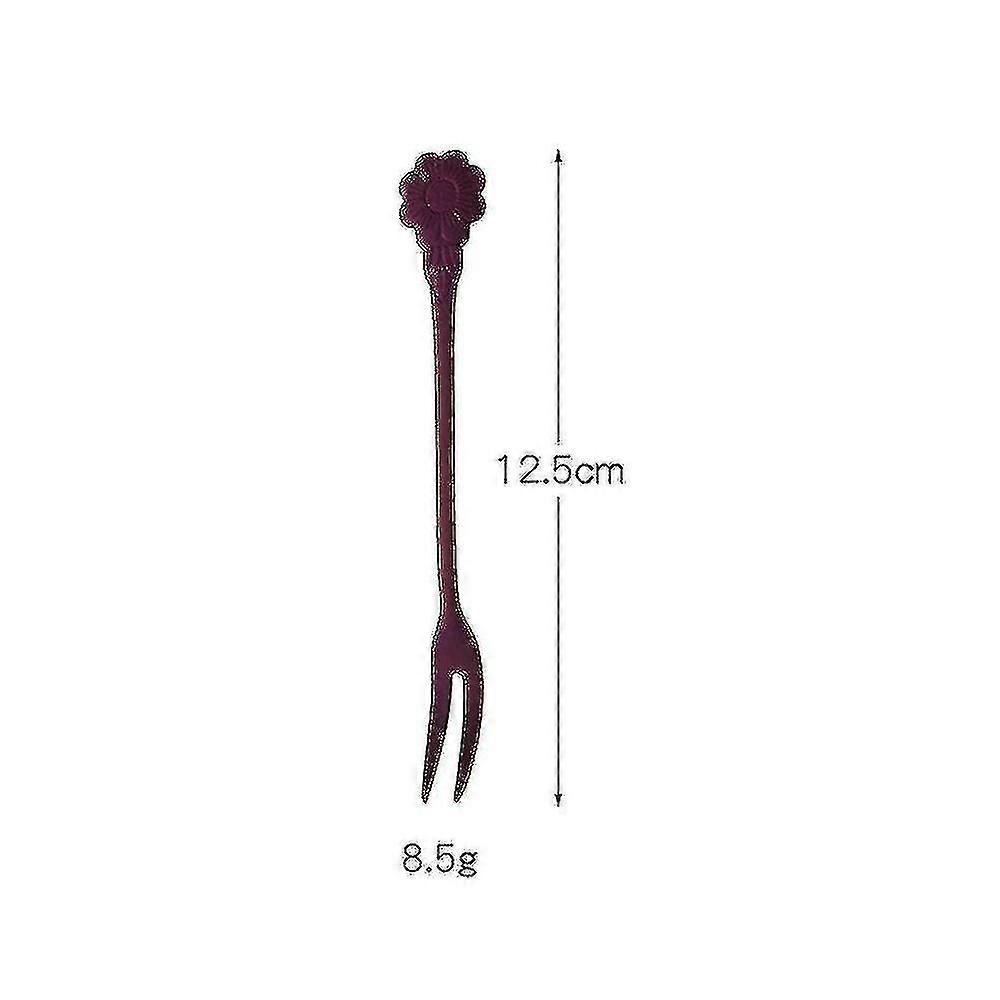 Steel Two-tine Dessert Fruit Forks Multiple Mini Salad Snack