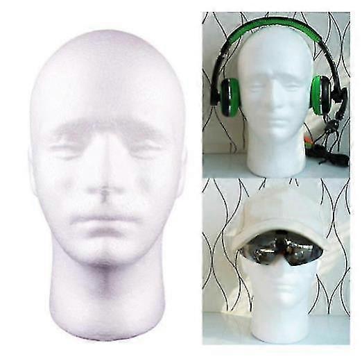 Schiuma Modello Testa Modello Maschile Testa Copricapo Display PropsFoam Modello Testa Modello Maschile Testa Headwear Display Props