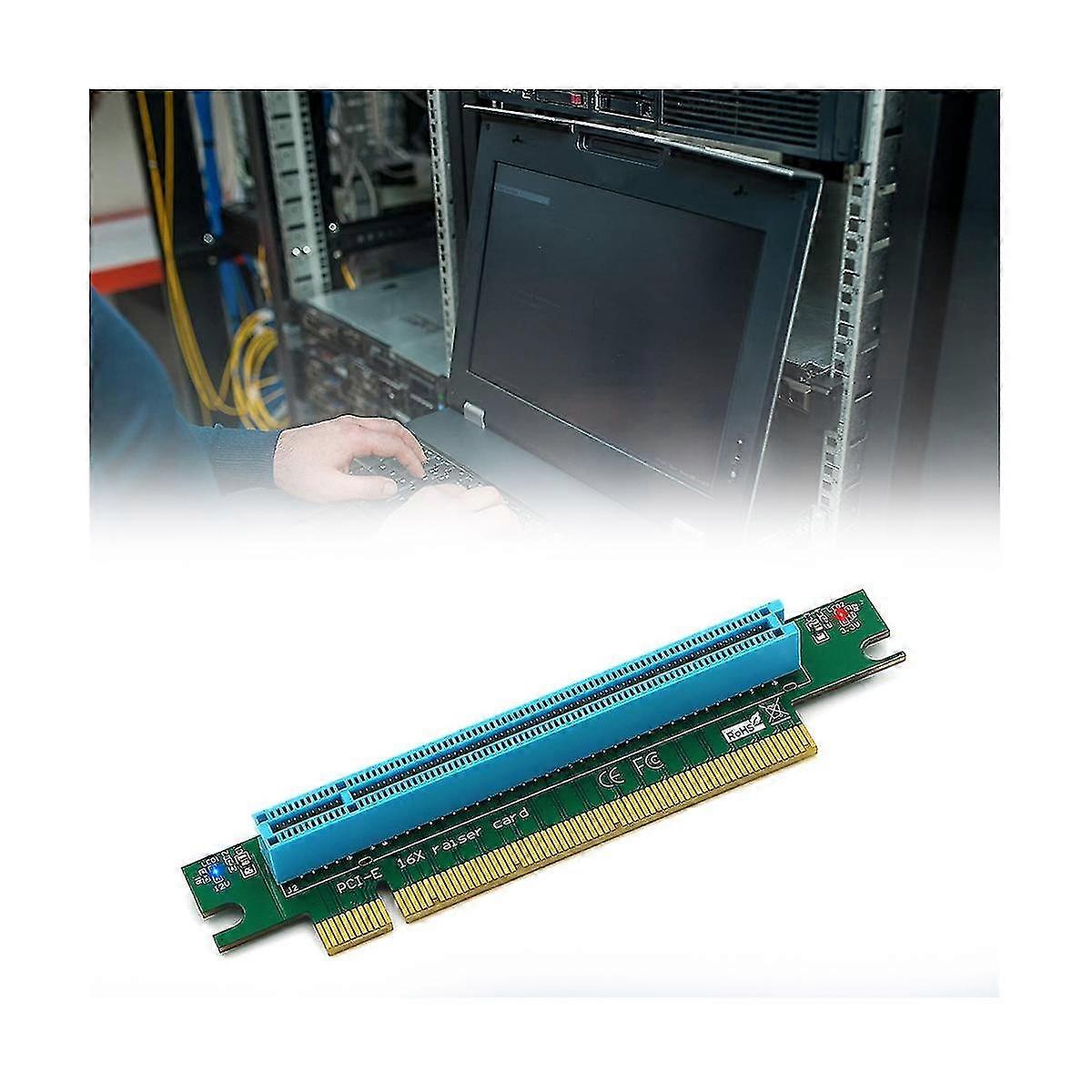 Pci- 16x Riser Card With 12v/3.3v Powers Led For 1u /2u Server M.2 (ngff) Key B+m To Key M Adapter