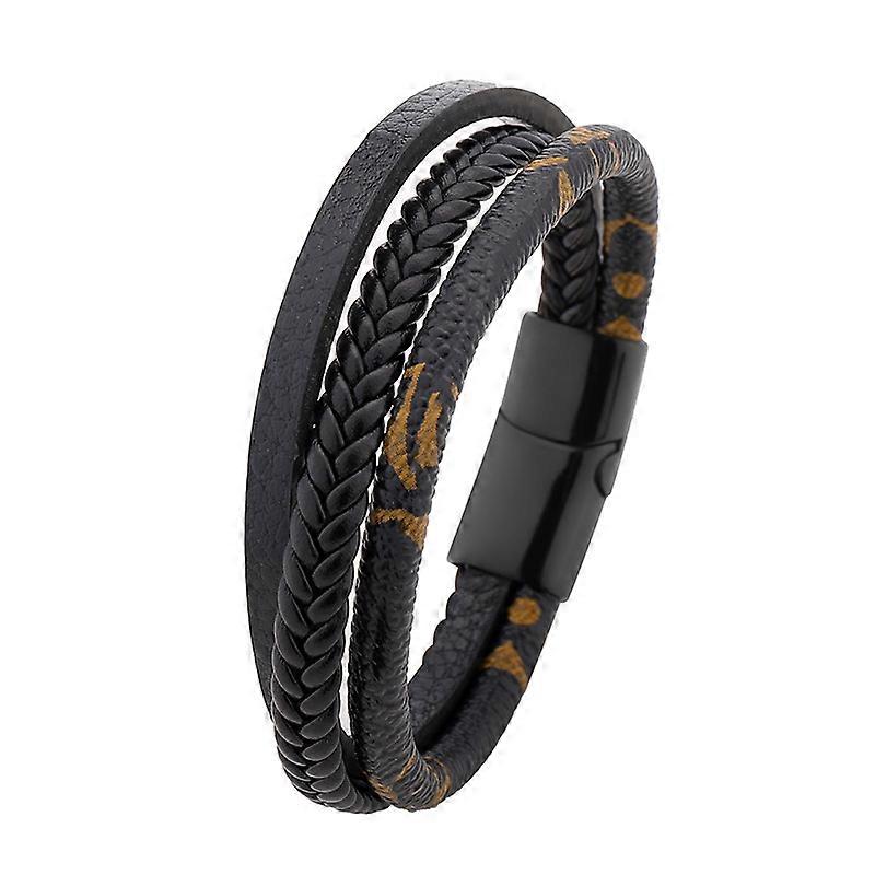 Fashion New Retro Old Pattern Leather Bracelet