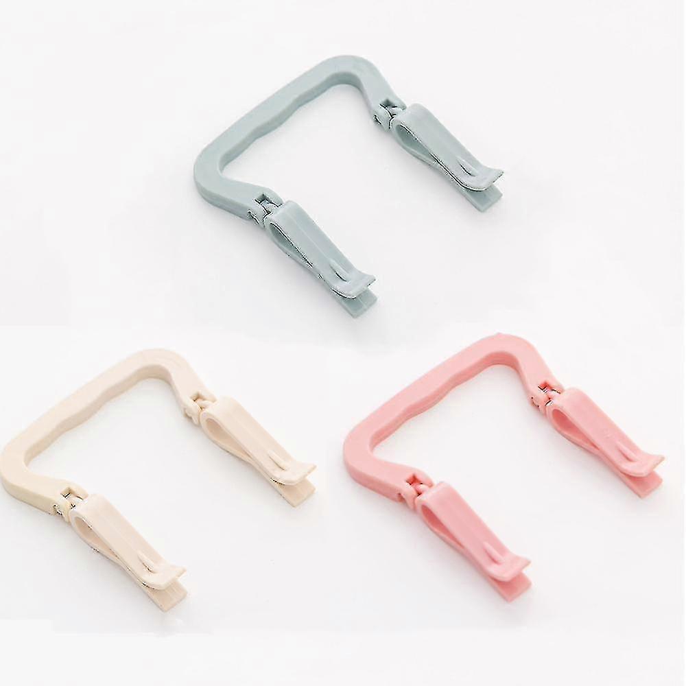 6 Pcs Trash Bag Clip Plastic Clamp, Multifunctional Clip, Secures Trash Bag Against Falling, With Handle For Easy Cleaning And Lifting Trash Can, 3 Co