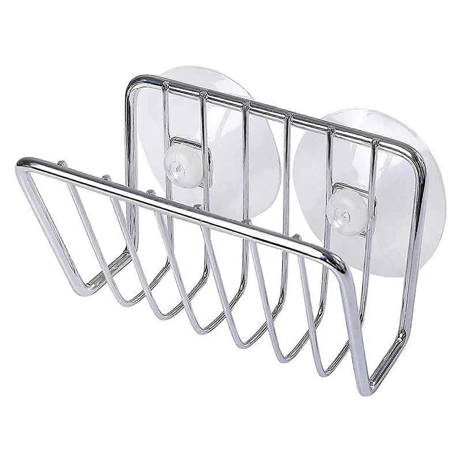 Sponge Holder Punch-free Kitchen Sink Compact Secure Suction Cup Organizer Tidy Counters Kitchen Sink Accessories KAESI