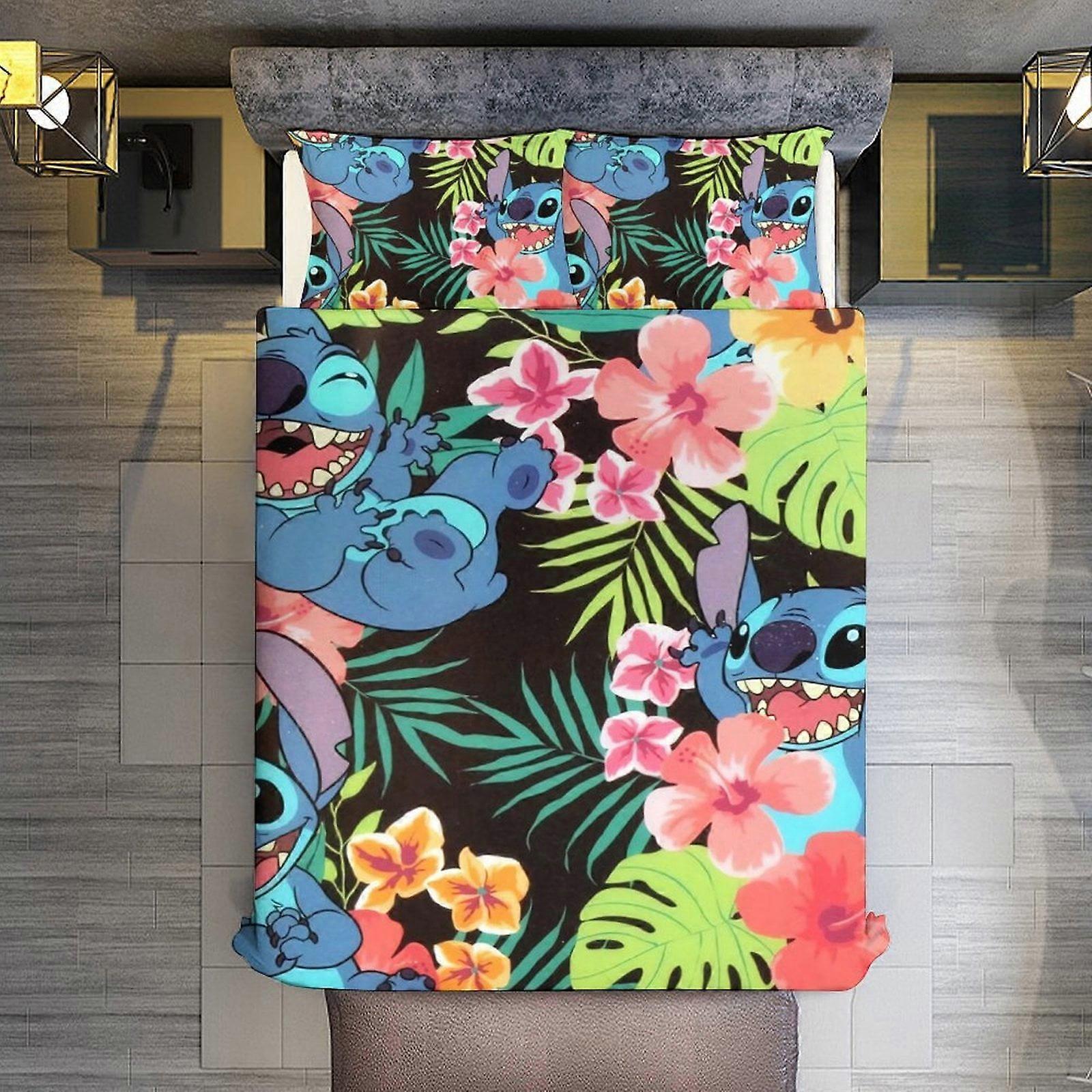 v3544 Lençóis de Cama Ponto Folha de Palmeira 3 Peças Conjunto de Capa de Edredão Tamanho Completo Super Macio Resistente ao Desbotamento Microfibra 1 Capa com Zíper e 2 Travesseiros