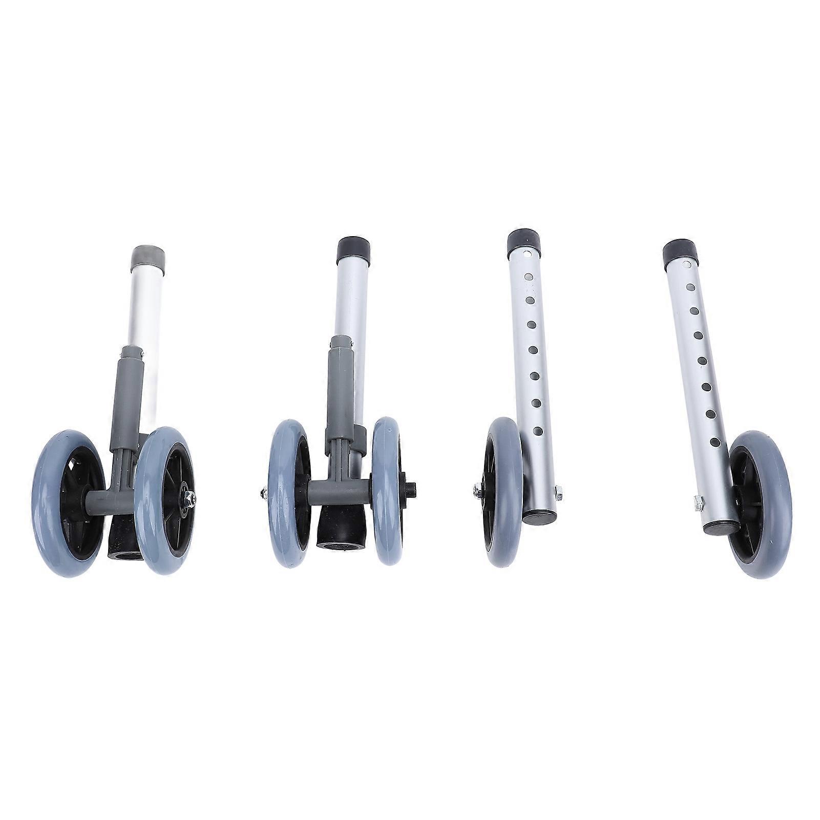 Walker Wheels Replacement Parts Brake Wheels Set Mobility Aid Equipment for The Elderly