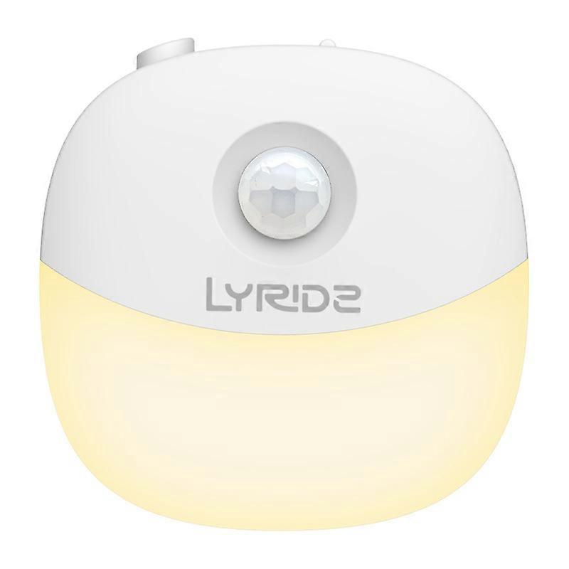 LED Motion Sensor Night Light, Mini Warm White LED Nightlight (2 Pack)