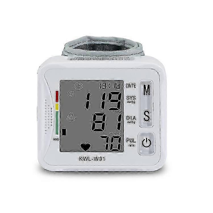 1 Pcs Automatic Wrist Blood Pressure Monitor, Cuff With Large Backlight Lcd Display-bp Monitor, Bp Cuff For Detecting Irregular Heartbeat