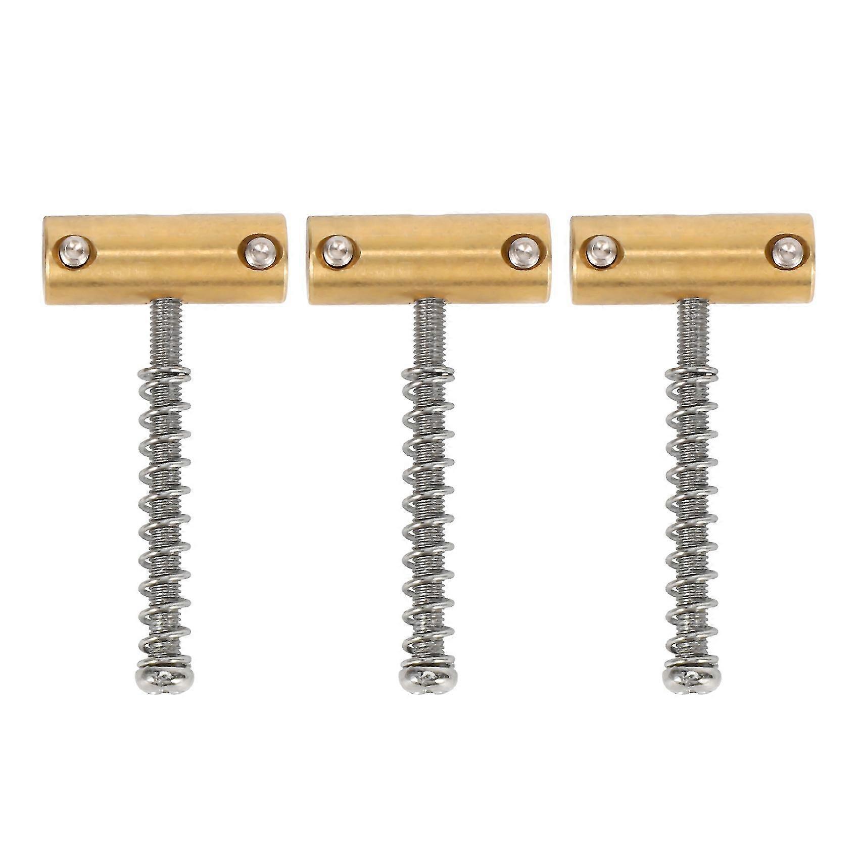 Guitar Compensated Bridge Brass Saddles Set 10.8mm Style Bridge Saddle for TL Style 6 Strings Elect