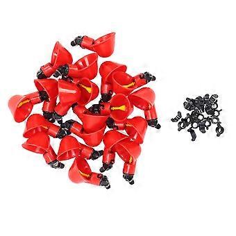 Automatic Chicken Watering Cups 20pcs Toxic Free Poultry Drinking Bowls for Hens and Birds