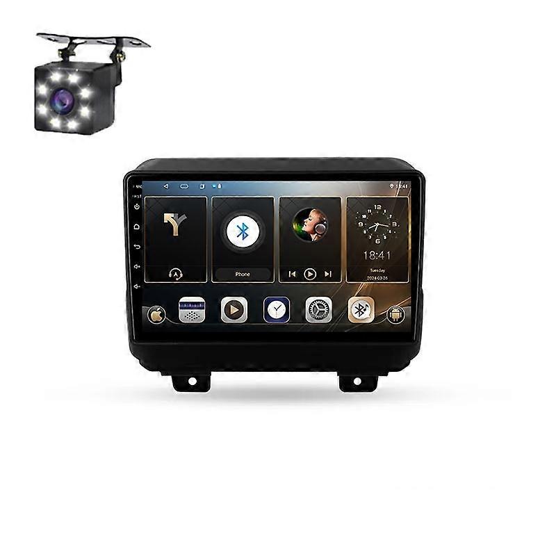 For Jeep Wrangler 4 JL 2018-2019 Car Radio Multimedia Video Carplay Navigation GPS