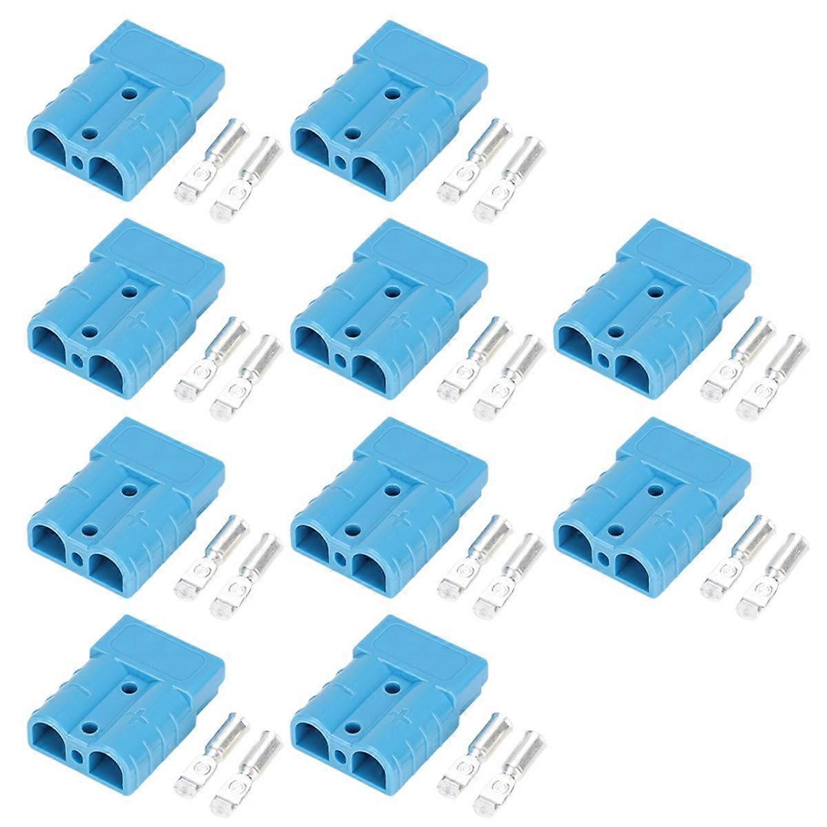 50A High Current Connector for Electric Vehicle Batteries, UPS, Solar Cables, New Energy Plugs Blue