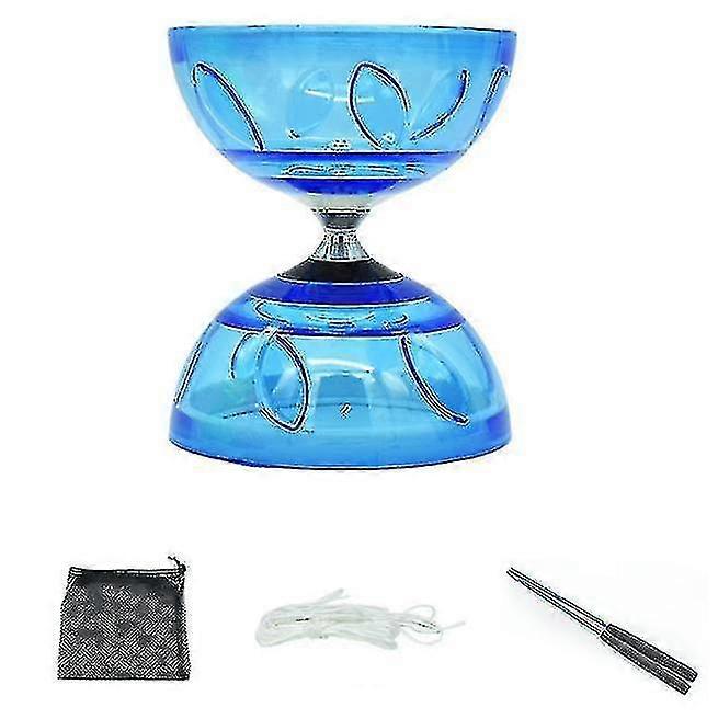 Triple roulement Grand jouet Yoyo Diabolo avec Carbon Sticksblue