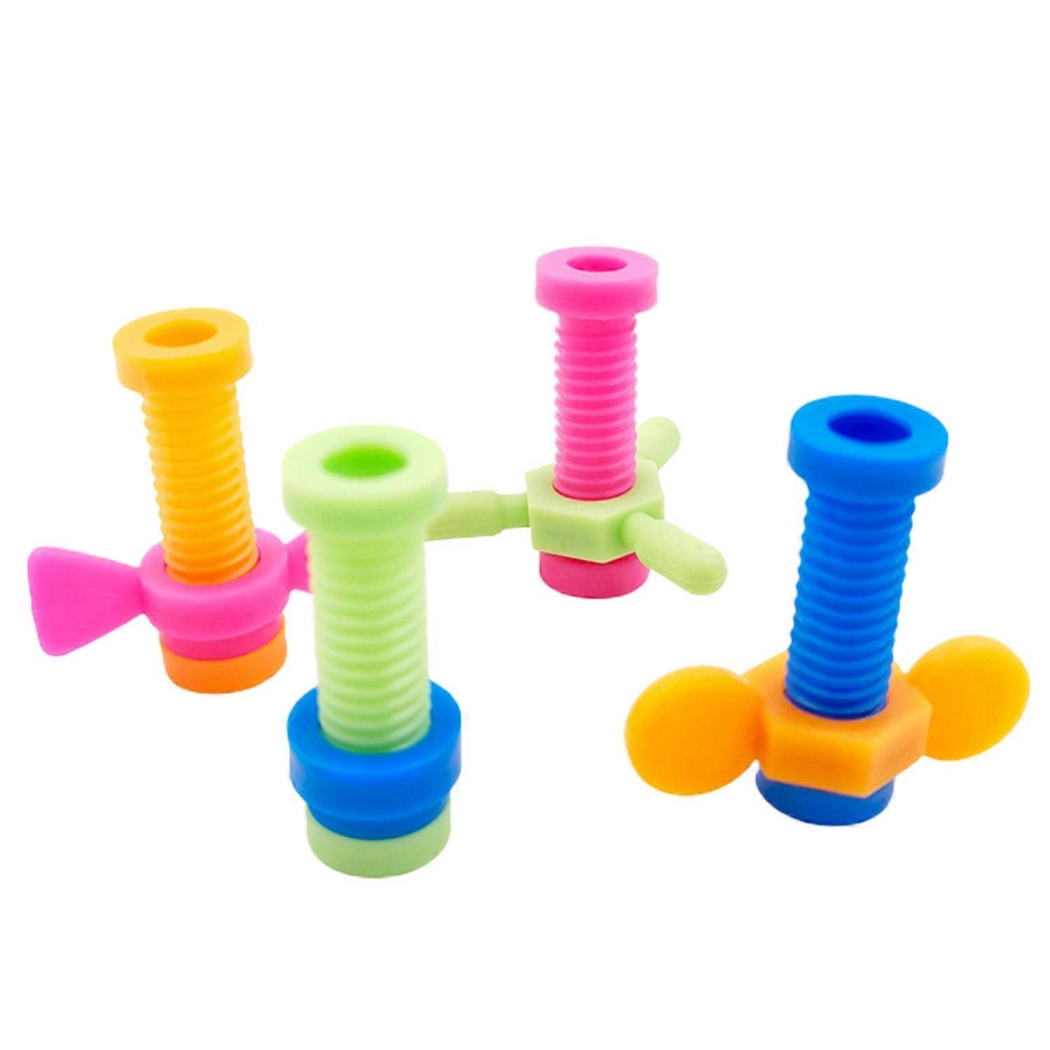 4Pcs Fidget Pencil Toppers Pocket-sized Colorful Rotatable Screw Spinner Multi-use Relieve Boredom