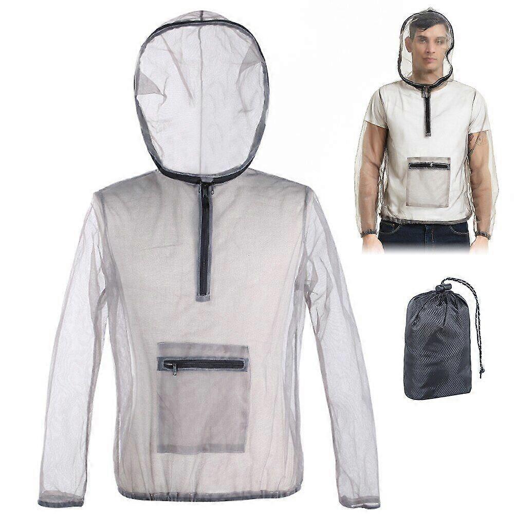 Utomhus Ultralätt Jacka Mesh Net Skyddsskjorta Camping Fiske