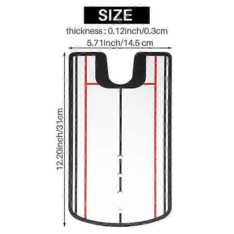 Golf Putting Alignment Mirror Portable Putter Training Aid Golf Putting Mirror Practice Putting Tool