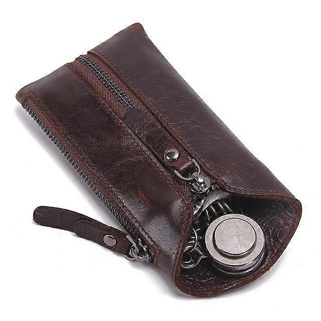 'S 100% Genuine Leather Key Wallet Men Car Key Holder Zipper Keys Case Top Quality Male Man Housekeeper Keys Organizer