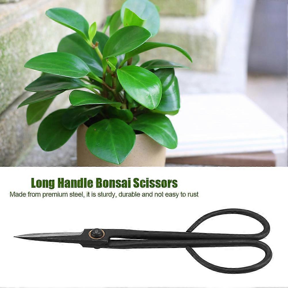 Long Handle Bonsai Pruning Shear Scissors 205mm - Bud Leaves Trimming Tool