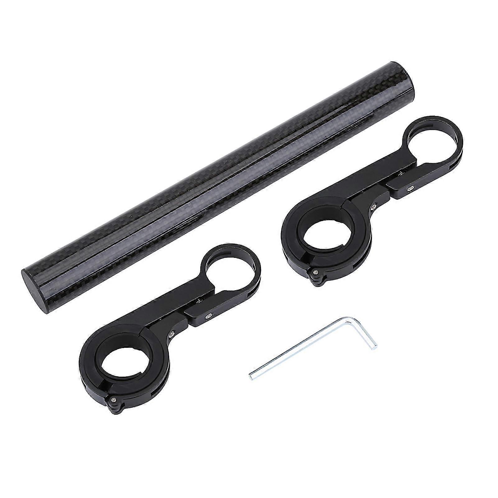 Bike Light Flashlight Speedometer Bracket Extension Mount Holder (Black)