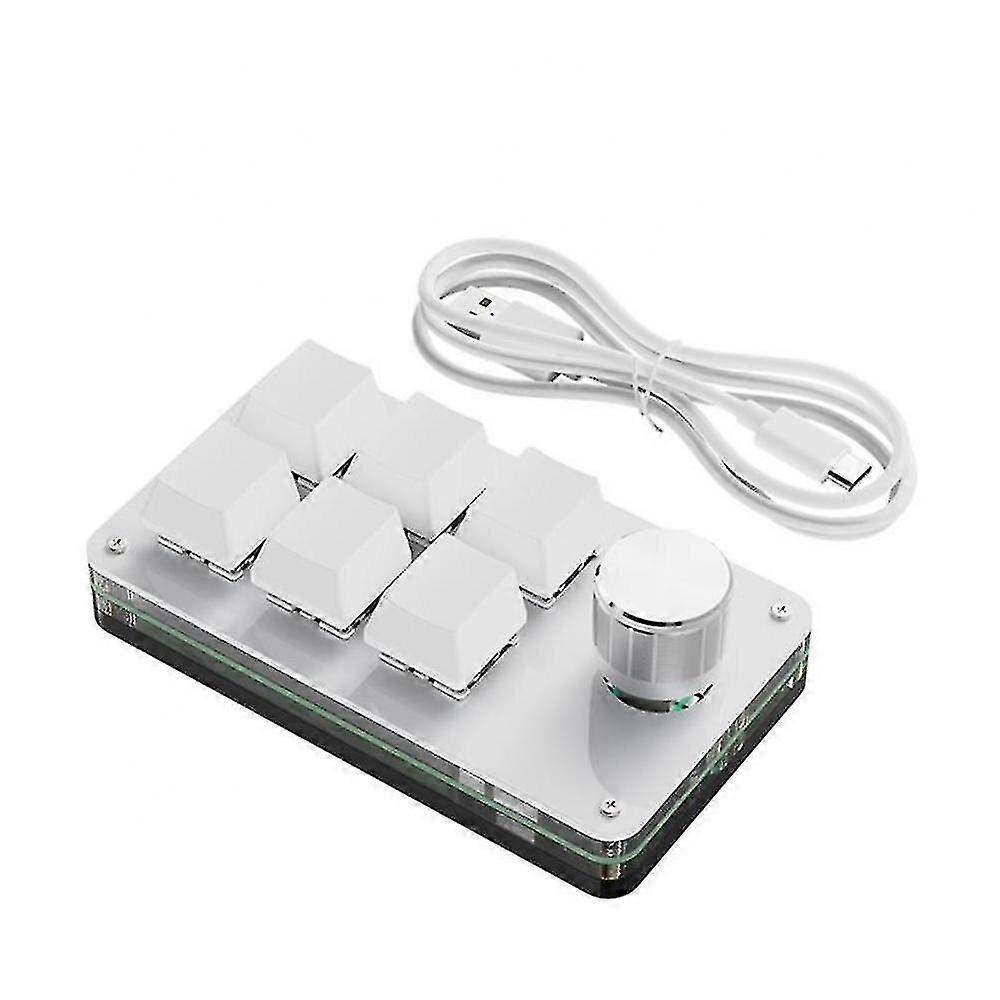 Programmering Macro Aangepaste 9 Key 3 Knob Keyboard RGB Copy Paste Mini Button Photoshop
