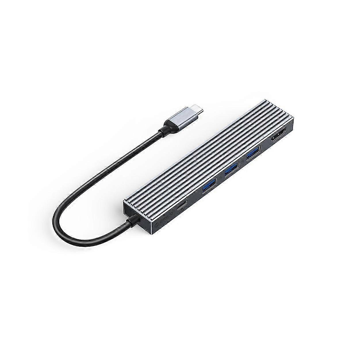 Type-c Hub 5 In 1 Usb3.2gen2 Multiport Adapter Fast Transmission Efficient Heat Dissipation For No