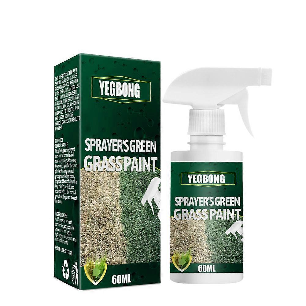 Sprayer of green grass paint, Grass and Turf Paint Sprayer, Natural Pet-Friendly Lawn Colorant Turns Spots Green Again Environmentally Friendly Fast-A