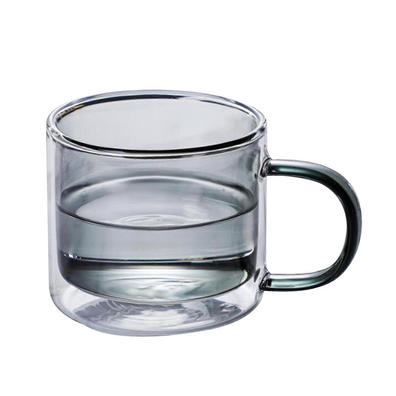 Double-layer Glass Water Cup Double-walled Insulated Glasses Color 250ML Clear Mugs