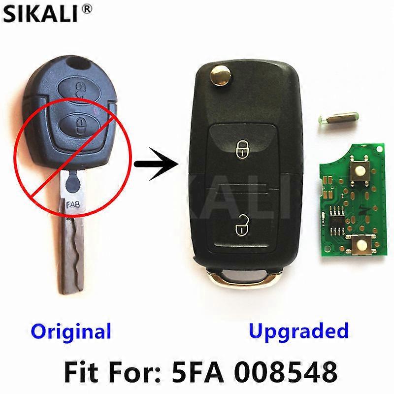 Upgraded Flip Key for 5FA008548 ID48 Chip for Skoda Octavia I HAA Blade Car Remote Key