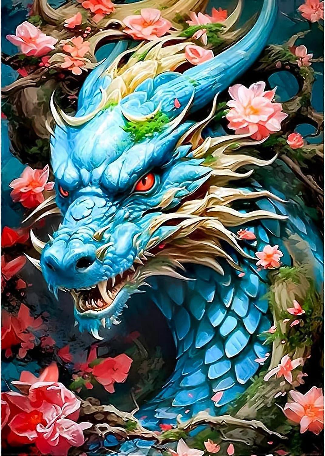 5D diamantmaleri 30x40cm Dragon I