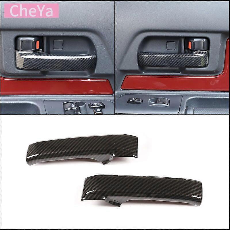 Car Interior ABS Carbon Fiber Full Set of Accessories for Toyota FJ Cruiser 2007-21 Car Central Control Panel Sticker Door Decoration Sticker