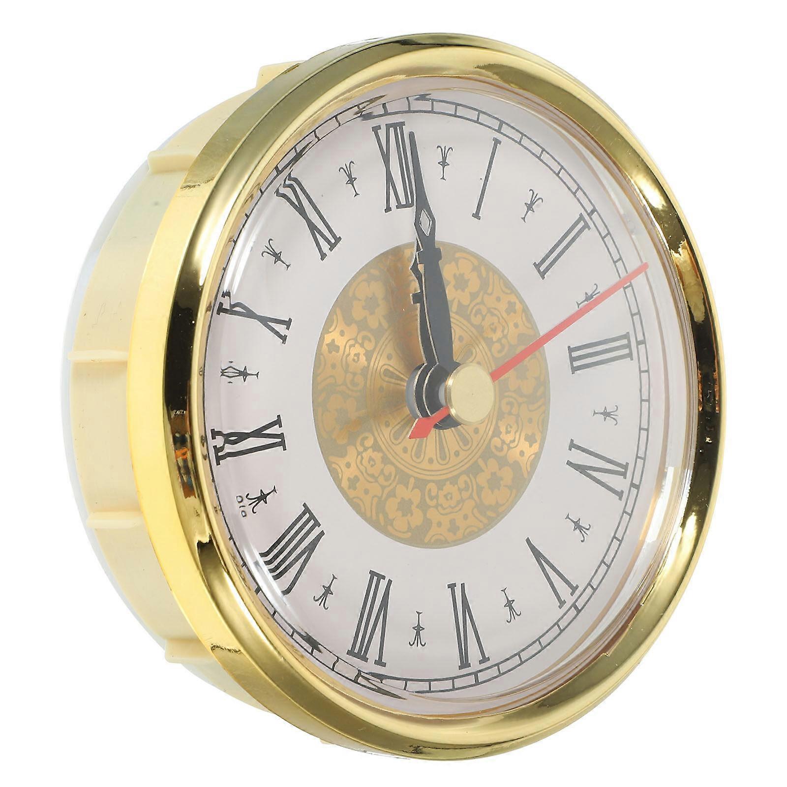 Retro Clock Insert DIY Round Clock Head Roman Number Inlaid Clock Head Clock Pendant
