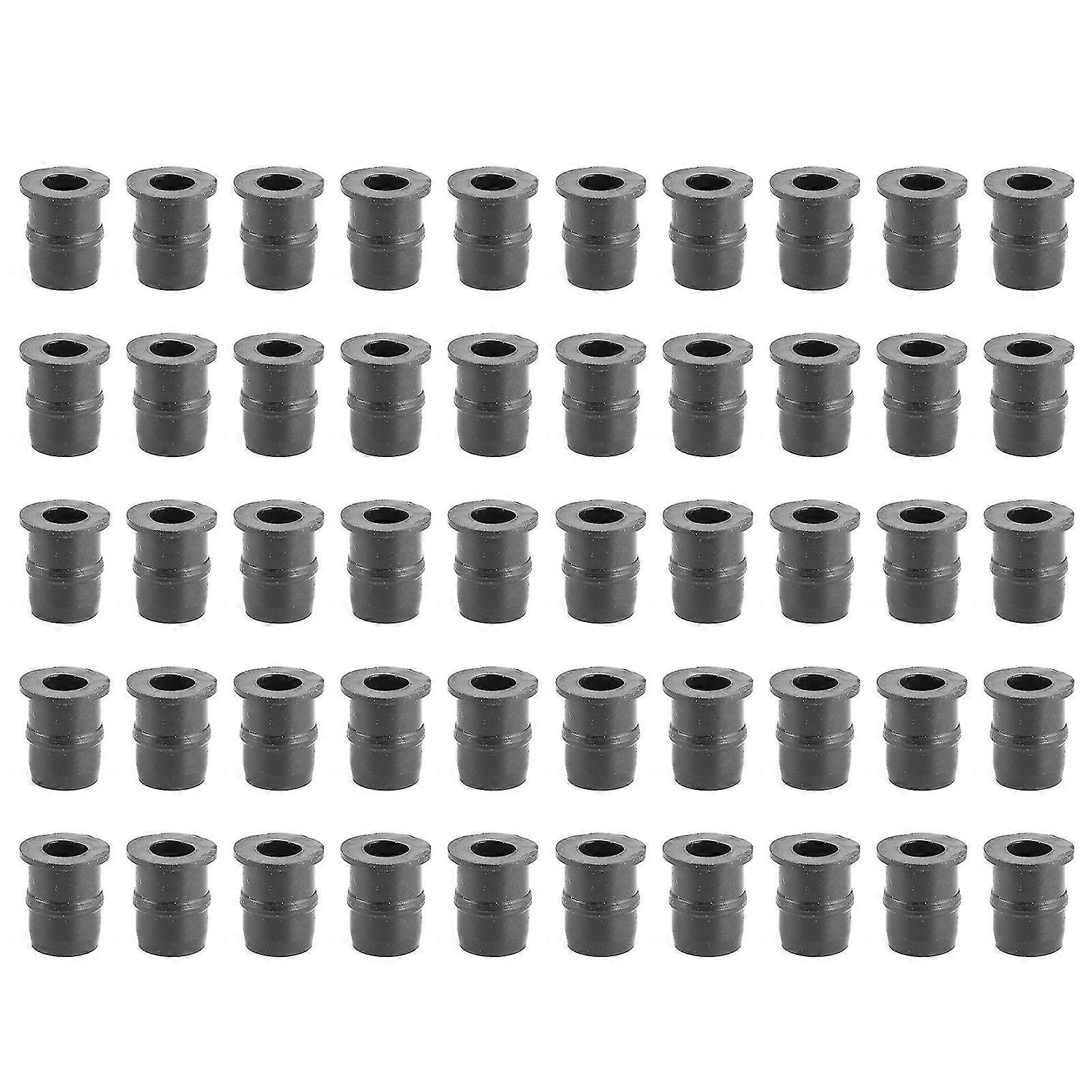 M5 Rubber Nuts 5mm Metric Motorcycle Windscreen Fairing Fastener Fixing Tool50Pcs