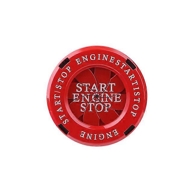 Car Interior Modification One-button Start Button Ignition Switch Rotating Protective Cover Motorcycle Start Ring Decoration