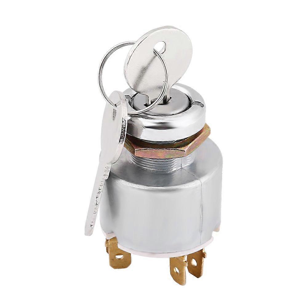 12V Ignition Switch, Universal 12V Engine Start Ignition Switch 3 Position ON OFF Start Ignition Switch Control with 2 Keys