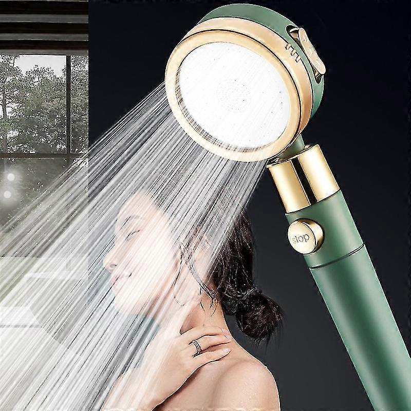 Water Saving Shower Head With Increase Pressure, Hand Shower With 3 + 1 Jet Types, Black High Pressure Shower Head With 1 Filter