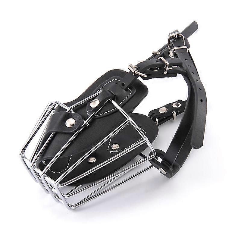 Hund Maulkorb Deutscher Schäferhund Drahtkorb Metallmaske Leder Einstellbare Mittel Große Haustiere