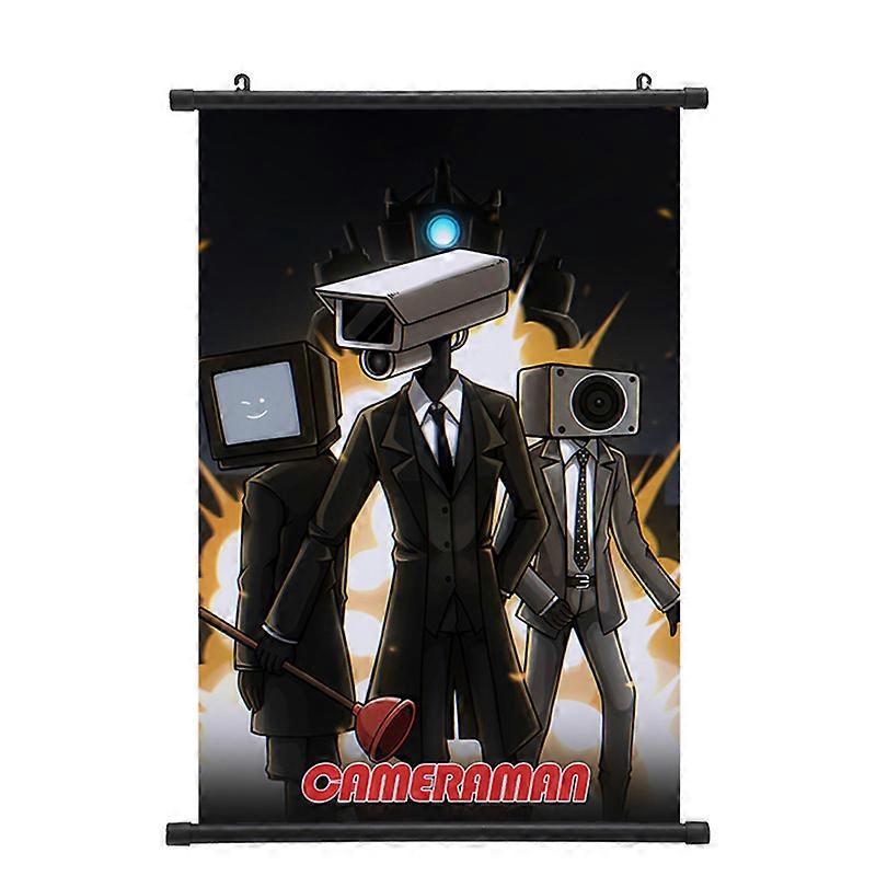 Skibidi WC Riippuva kuva Anime Ympäröivä vieritys Maalaus Sisustus