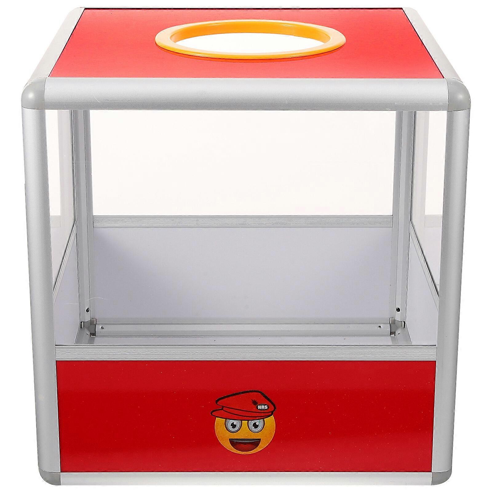 Lottery Box Raffle Ball Game Square Box Translucent Ticket Box Storage Box