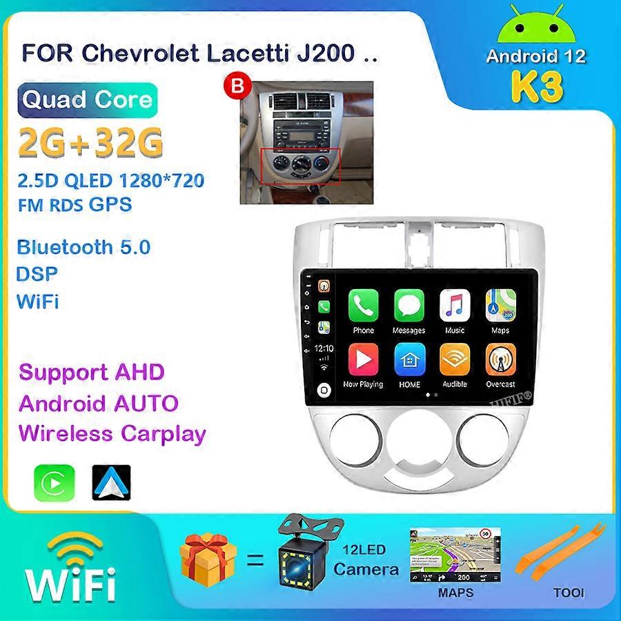 For Chevrolet Lacetti J200 For Buick Excelle Hrv For Daewoo Gentra 2 Car Radio Multimedia Video Player Android 12 2din