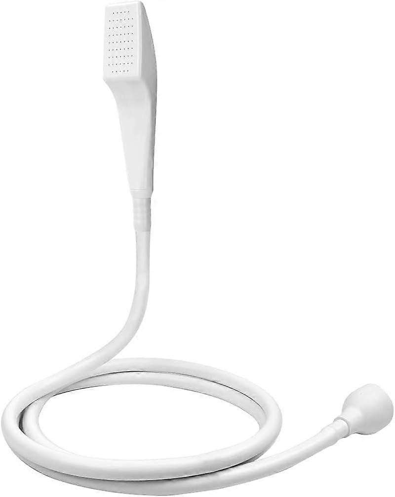 2m Single Lever Plastic Hand Shower for Basin (White)